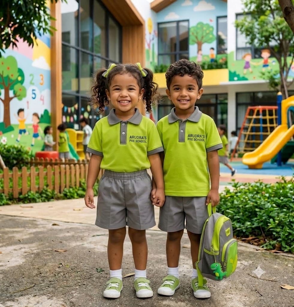 Children at Arudra's Preschool